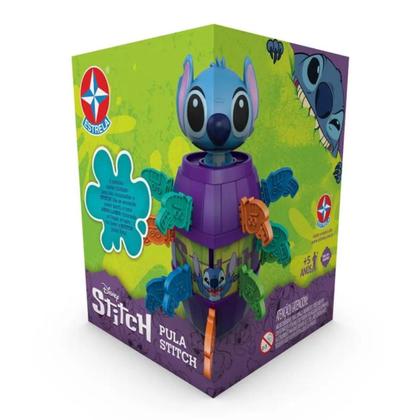Imagem de Brinquedo Pula Stitch Estrela Disney Jogo Criança Família Lançamento Divetido Infantil Stich