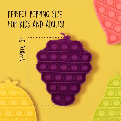 Imagem de Brinquedo Push Pop Monkey Bubble Fidget, pacote com 4 pacotes com aroma de frutas