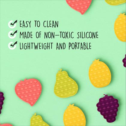 Imagem de Brinquedo Push Pop Monkey Bubble Fidget, pacote com 4 pacotes com aroma de frutas