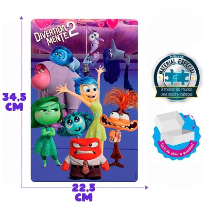 Imagem de Brinquedo Quebra-Cabeça Puzzle Divertidamente 2 100 Peças Infantil Original - Toyster