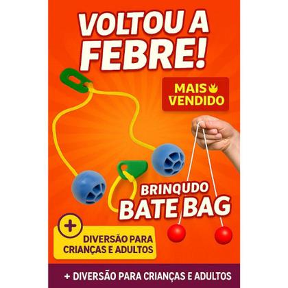 Imagem de Brinquedo Retro Bola Bate Bate Anos 80 Bate Bag Teco Teco Boli Bolacho Diversão Adulto Infantil