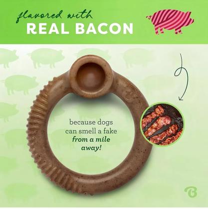 Imagem de Brinquedo Roer Morder Benebone Ring Bacon Médio