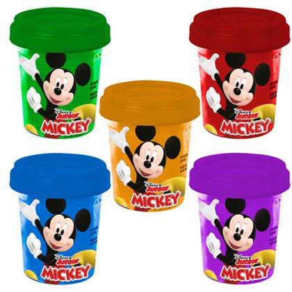 Imagem de Brinquedo Sanduicheira Do Mickey Mouse Massinha Disney 5 Potes De Massa Atóxica Colorida Para Crianças - Cotiplás