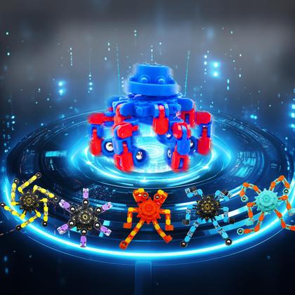 Brinquedo sensorial engraçado transformável Fidget Spinners YIZER, 9 unidades Imagem de Brinquedo sensorial engraçado transformável Fidget Spinners YIZER, 9 unidades