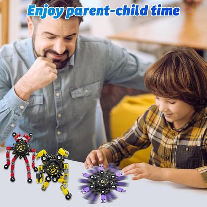 Brinquedo sensorial engraçado transformável Fidget Spinners YIZER, 9 unidades Imagem de Brinquedo sensorial engraçado transformável Fidget Spinners YIZER, 9 unidades