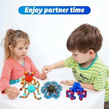Brinquedo sensorial engraçado transformável Fidget Spinners YIZER, 9 unidades Imagem de Brinquedo sensorial engraçado transformável Fidget Spinners YIZER, 9 unidades