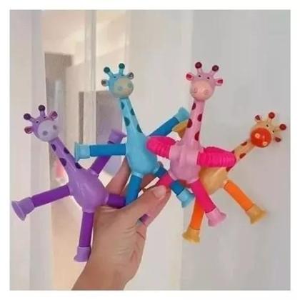 Imagem de Brinquedo Sensorial Popit Girafa Telescópica Estica e Puxa Montessori   - Goal Kids