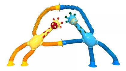 Imagem de Brinquedo Sensorial Popit Girafa Telescópica Estica e Puxa Montessori   - Goal Kids