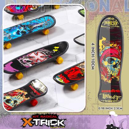Imagem de Brinquedo Skate De Dedo Miniatura Kit Com 3 - Art Brink