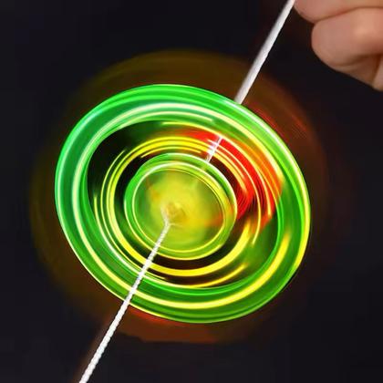 Brinquedo Spinner de corda Giro Maluco gira com luz led - Marca Imagem de Brinquedo Spinner de corda Giro Maluco gira com luz led