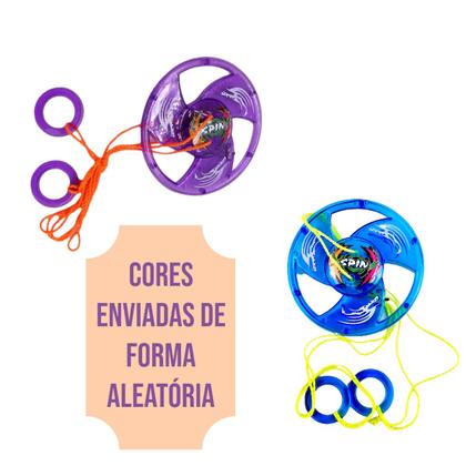 Brinquedo Spinner de corda Giro Maluco gira com luz led - Marca Imagem de Brinquedo Spinner de corda Giro Maluco gira com luz led