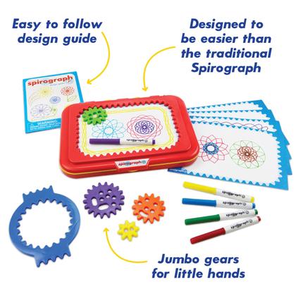 Imagem de Brinquedo Spirograph Jr. Jumbo Size Gears Classic Retro para crianças a partir de 3 anos