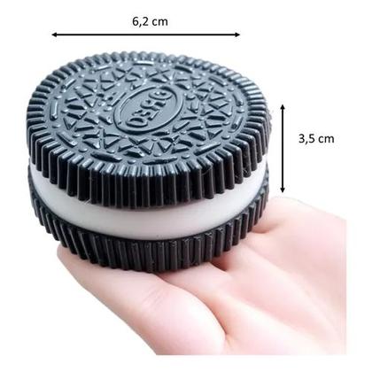 Imagem de Brinquedo Squishy Bolacha Biscoito Taba De Apertar Alivio De Estresse