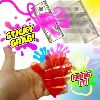 Imagem de Brinquedo Sticky Hands Fun a Ton Giant Snap Hand-Jumbo (pacote com 4)