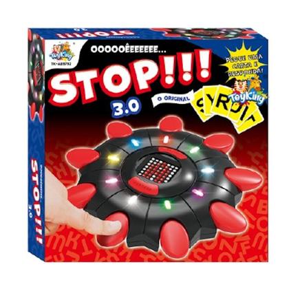 Imagem de Brinquedo Stop com Tela Eletrônico Cartas e 3 Modos de Jogo até 9 Jogadores Clássico