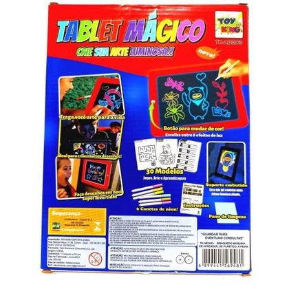 Imagem de Brinquedo Tablet Mágico Infantil Para Desenho.