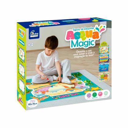 Imagem de Brinquedo Tapete de Desenhar Com Acessórios - Mod. Viagem Espacial - Acqua Magic - Fenix