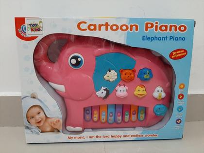 Imagem de Brinquedo Teclado De Brinquedo Elefante Divertido Musical Colorido