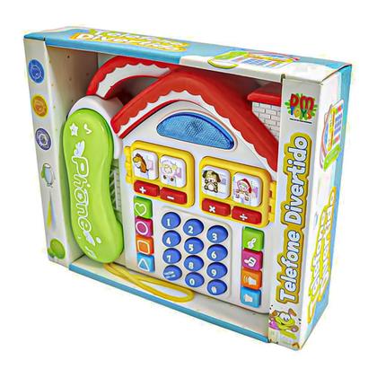 Imagem de Brinquedo Telefone Musical Bebês Jogos Educativos Luz E Sons - Dm Toys