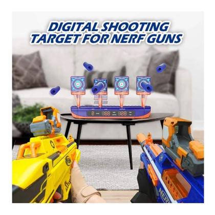 Imagem de Brinquedo Tiro Ao Alvo Eletrônico E Automático Dardos Nerf,