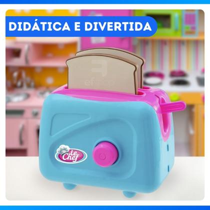 Imagem de Brinquedo Torradeira Infantil C/ 2 Torradas Cozinha Faz De Conta