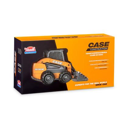 Imagem de Brinquedo Trator Empilhadeira Case Mini Carregadeira Sv300 B