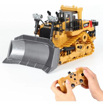 Imagem de Brinquedo Trator Esteira Patrola Bulldozer Controle Remoto