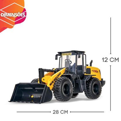 Imagem de Brinquedo Trator Pá Carregadeira New Holland w170 Articulada