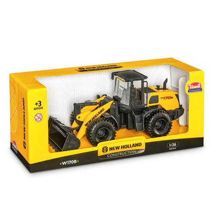 Imagem de Brinquedo Trator Pá Carregadeira New Holland w170 Articulada
