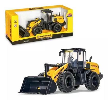 Imagem de Brinquedo Trator Pá Carregadeira New Holland W170 Articulada