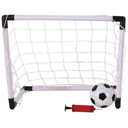 Imagem de Brinquedo Traves Gol Golzinho Futebol Com Bola e Bomba 2 em 1 Divertido Esporte DMT5937