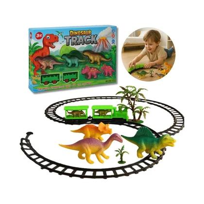 Imagem de Brinquedo Trem Elétrico Locomotivo Trilho dos Dinossauros
