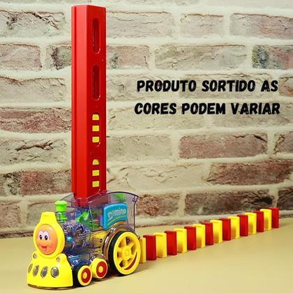 Imagem de Brinquedo Trenzinho Dominó Movimento Som Luz - Castela
