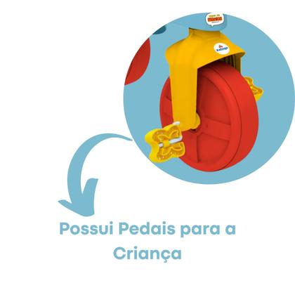 Imagem de Brinquedo Triciclo Infantil Turma da Mônica com Cestinha indicado para Crianças a Partir de 2 Anos Xalingo - 07253