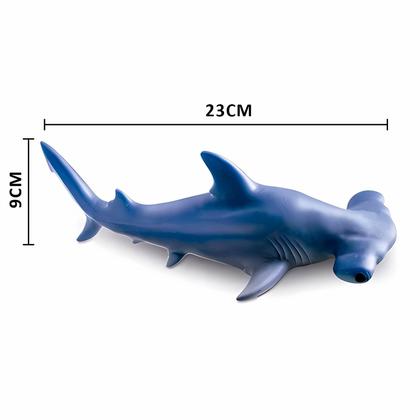 Imagem de Brinquedo Tubarão Realista Em Vinil Boneco Infantil Premium Animal Marinho