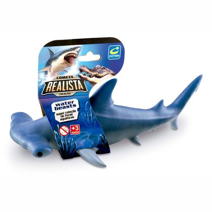 Imagem de Brinquedo Tubarão Realista Em Vinil Boneco Infantil Premium Animal Marinho