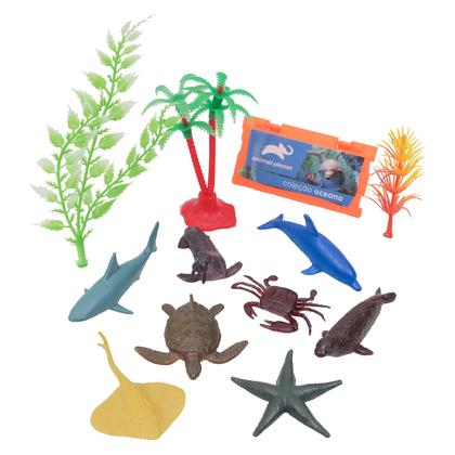 Imagem de Brinquedo Tubos Miniaturas Bichos Colecionáveis x6 Animal Planet