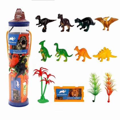 Imagem de Brinquedo Tubos Miniaturas Bichos Colecionáveis x6 Animal Planet