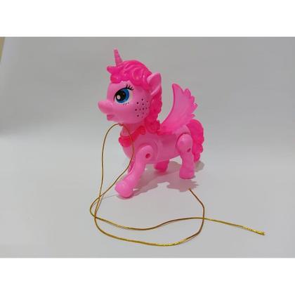 Imagem de Brinquedo Unicornio De Brinquedo C/ Som Luz Musical Anda Ponei Cavalo