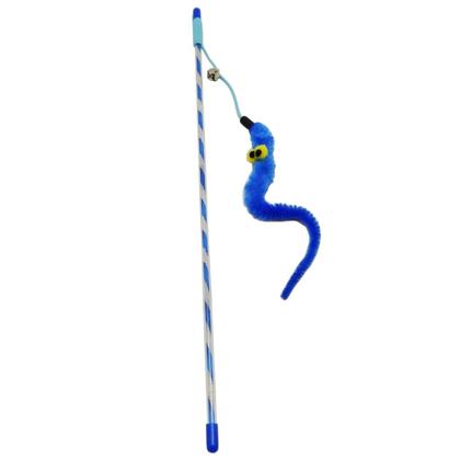 Imagem de Brinquedo varinha para gato napi v08 com guizo e pelucia 40cm