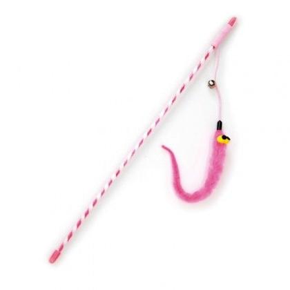 Imagem de Brinquedo varinha para gato napi v08 com guizo e pelucia 40cm