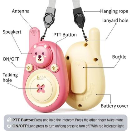 Imagem de Brinquedo Walkie Talkie Crianças Kit com 2 Rádios Comunicadores Infantil Diversão Garantida