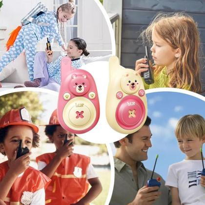 Imagem de Brinquedo Walkie Talkie Crianças Kit com 2 Rádios Comunicadores Infantil Diversão Garantida
