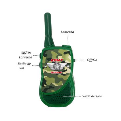 Imagem de Brinquedo Walkie Talkie Radio Comunicador Para Crianças 6172 - Dm Toys