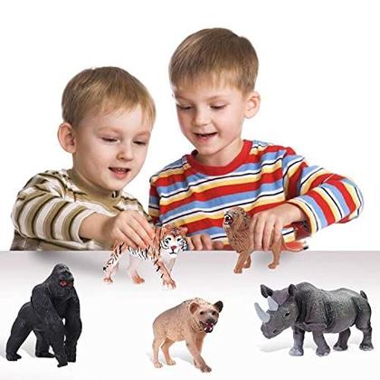 Imagem de Brinquedo YouCute Animais do Safári, Fazenda e Zoo com Tapete de Jogo de 2-7 anos