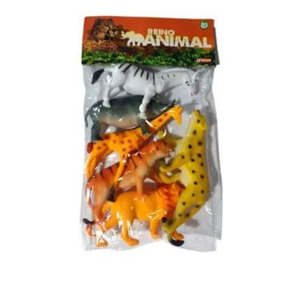Imagem de Brinquedo Zoologico Animais Selva Safari Bichos Girafa Onça