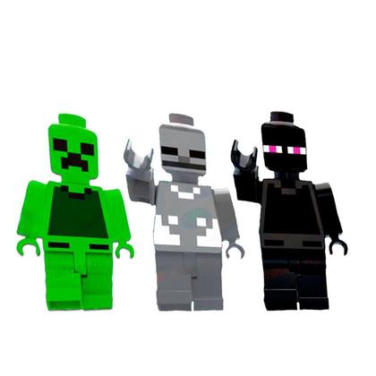 Imagem de Brinquedos 3 Bonecos Infantil Desmonta E Monta