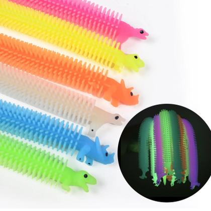 Imagem de Brinquedos Antiestresse Unicorn Pull Worm Noodle, 1-6PCS, Corda De TPR Para Alívio De Estresse E