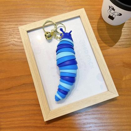 Imagem de Brinquedos De Chaveiro Flexíveis Em Forma De Lagarta Articulada 3D Para Crianças, Alívio Do