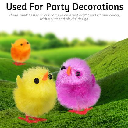 Imagem de Brinquedos de decoração de pelúcia Easter Chicks Abaodam Mini 18 peças